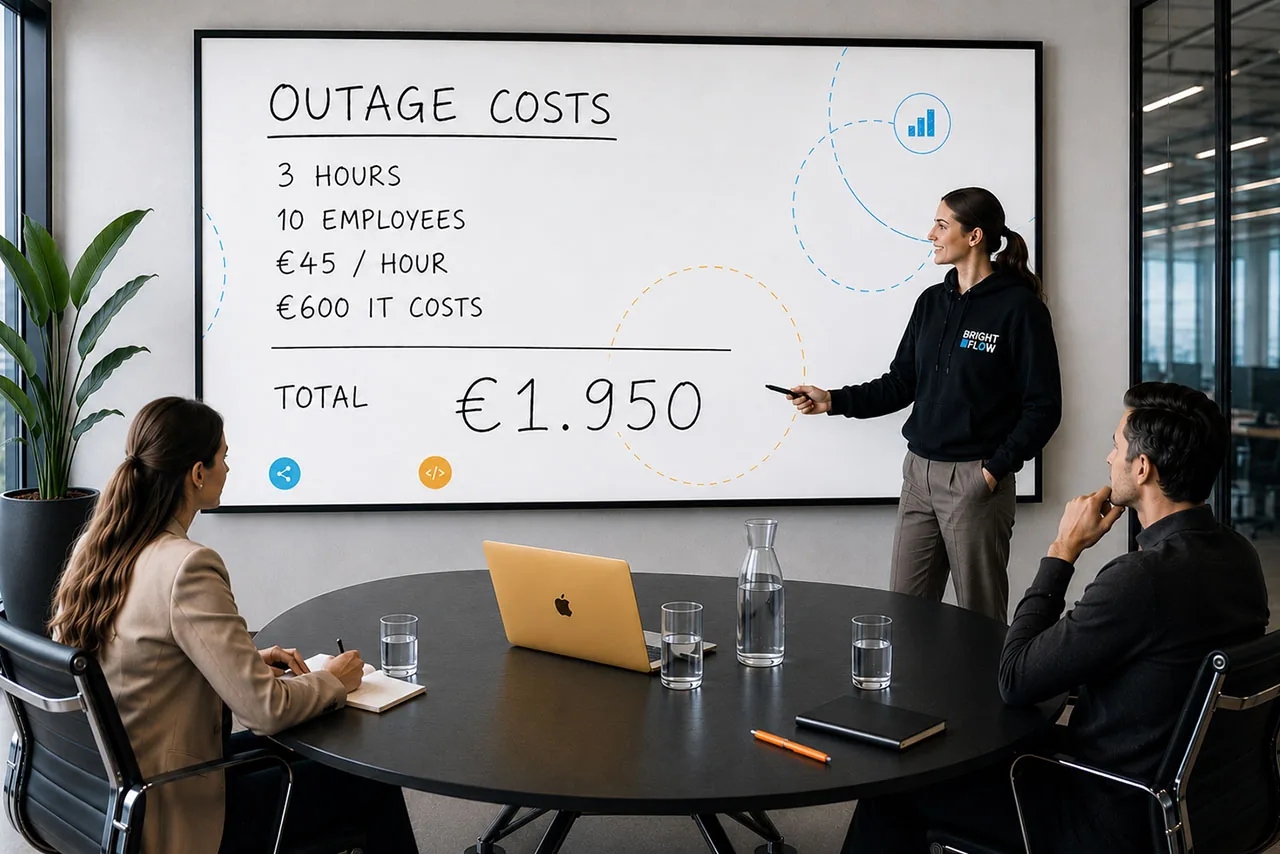 Een softwarestoring kost al snel duizenden euro's per incident